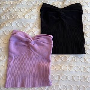 2 FOR 1 EUC Strapless Tube Tops